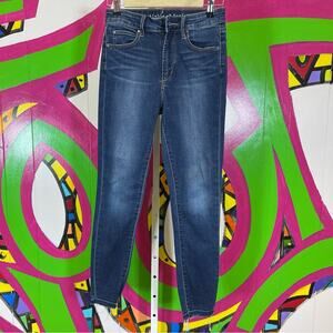 Articles of Society, Dark Wash Skinny Jeans. Size 26. Missing Button.